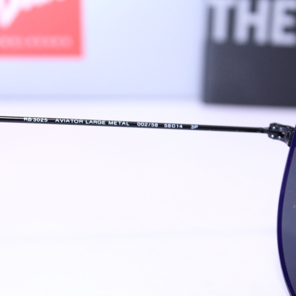 ๐ LAST ONE ๐ RAY-BAN 3025 002/58 POLARIZED BLACK - Picture 5 of 8